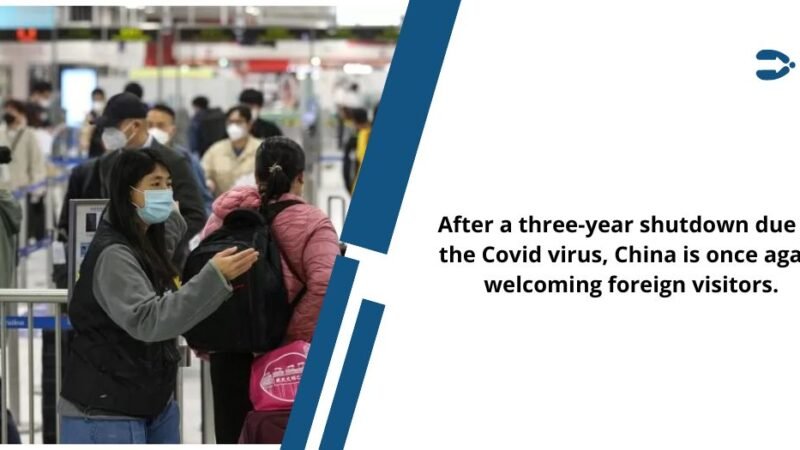 After a three-year shutdown due to the Covid virus, China is once again welcoming foreign visitors.